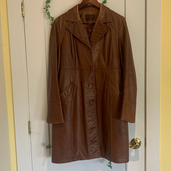 DANIER Leather trench coat MADE IN CANADA - Picture 4 of 12